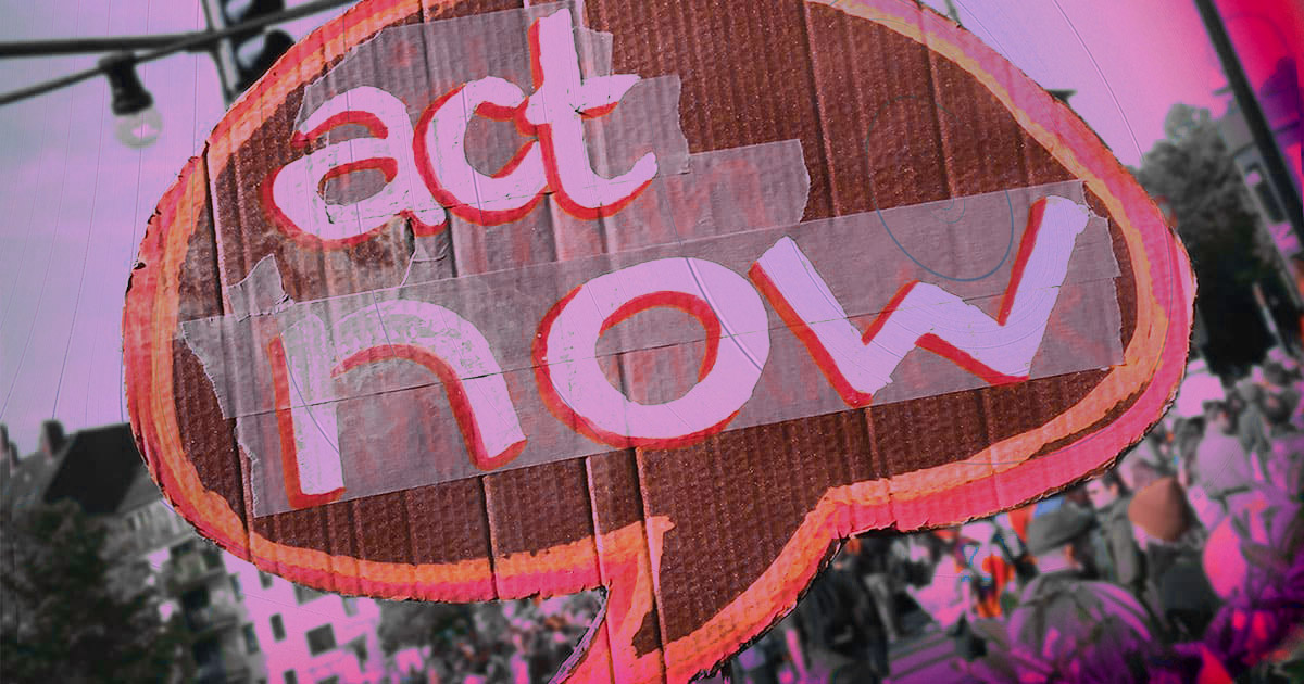 act now Schild - Purpose Marketing - FW