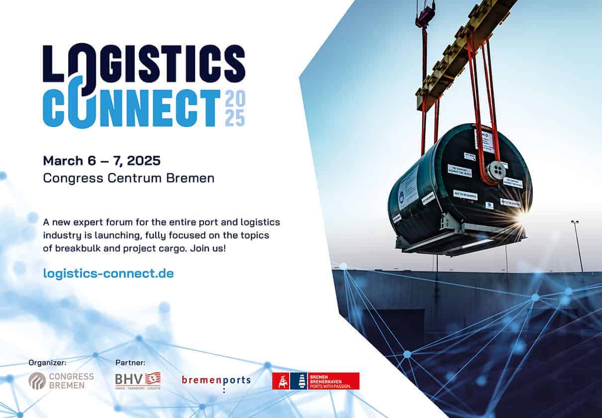 Anzeige im Look des Corporate Designs der Veranstaltung LogisticsConnect
