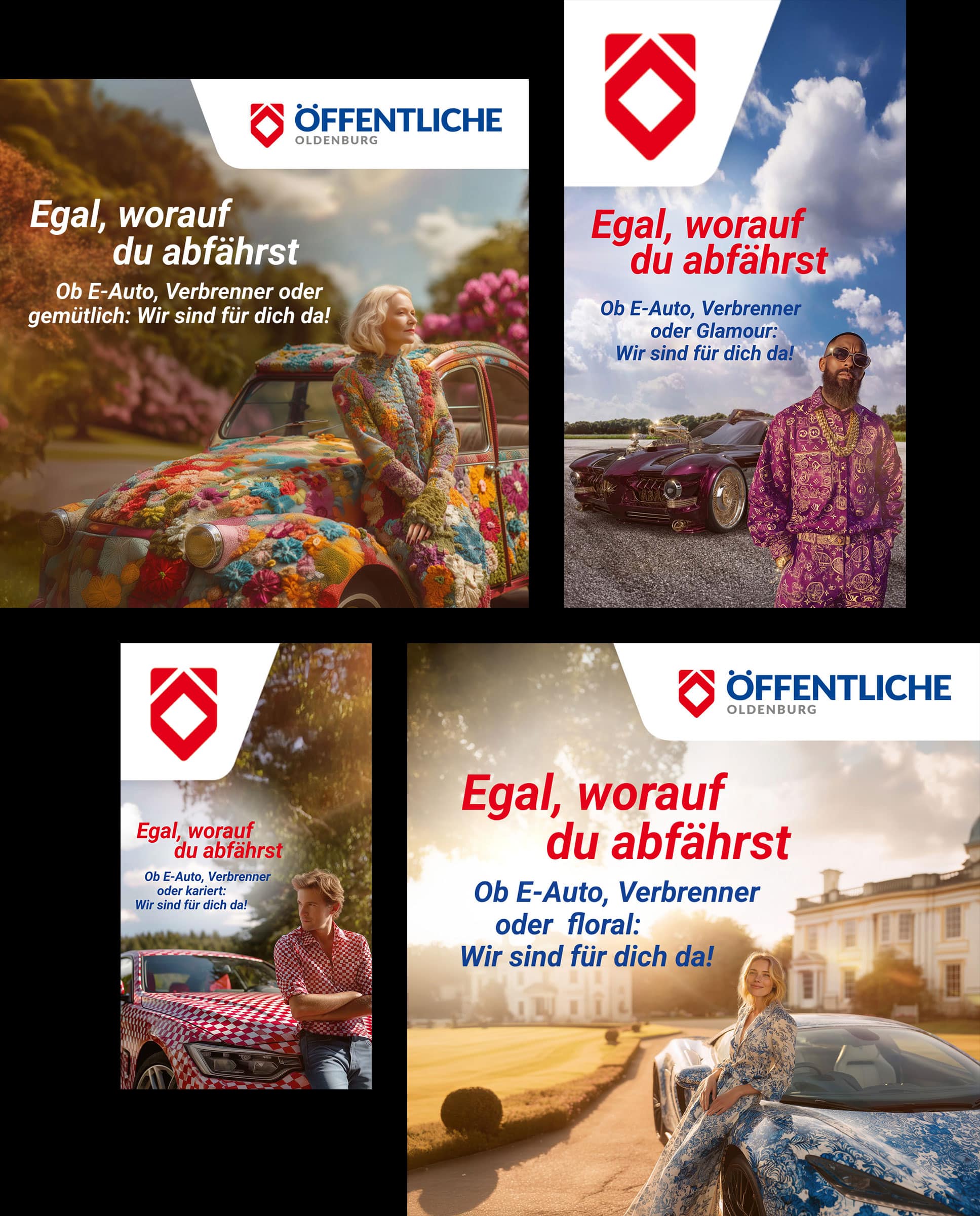KI-Kampagnenmotive Öffentliche Oldenburg